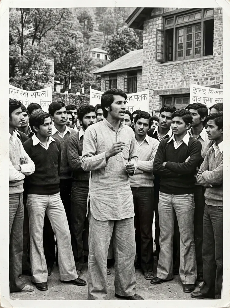 1977 — छात्रसंघ अध्यक्ष, कुमाऊँ विश्वविद्यालय